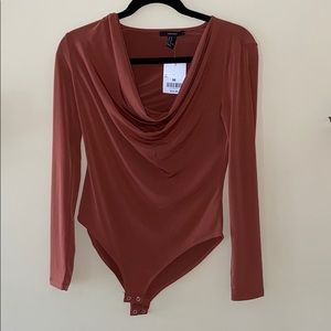 NWT Long Sleeve Cowlneck Bodysuit